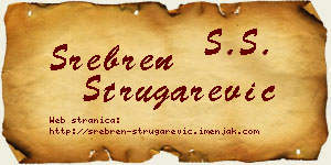 Srebren Strugarević vizit kartica